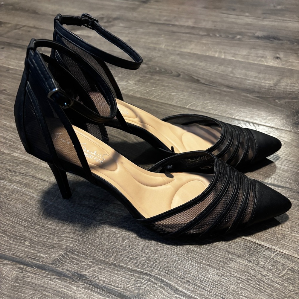 Chic Black Ankle Strap Heels